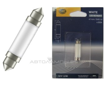 C5W 12V-LED (SV8,5) 5000K 1,0W LED-Retrofit (.1.) 8GL 178 560-561