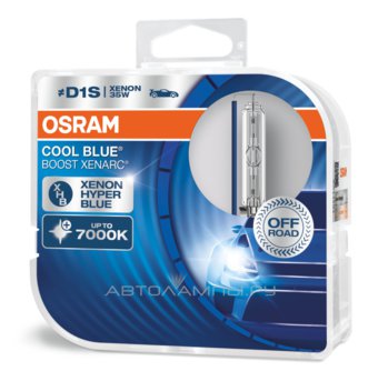 D1S 85V-35W (PK32d-2)  4300K Xenarc Cool Blue Boost (2.) (Osram) 66140CBB-HCB