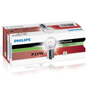 P21W 24V-21W (BA15s) (вибростойкая+увелич.срок службы) MasterLife 13498MLCP