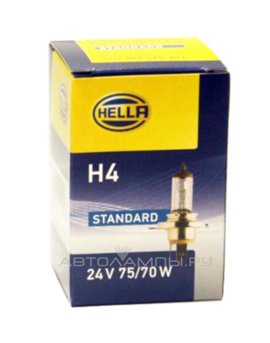 H4 24V- 75/70W (P43t) (вибростойкая+увелич.срок службы) Double Power 8GJ 002 525-511
